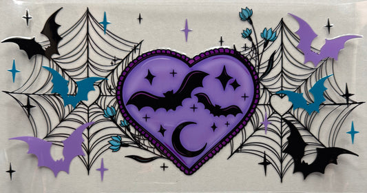 Purple heart spider web