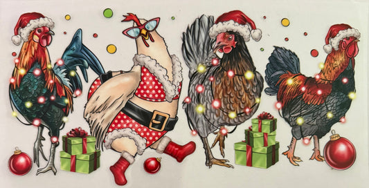 Festive chickens
