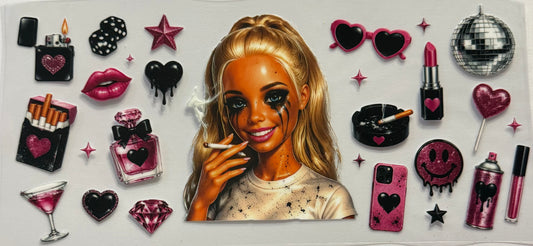 Crying distressed doll face