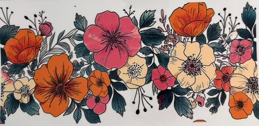 Pink and orange flowers