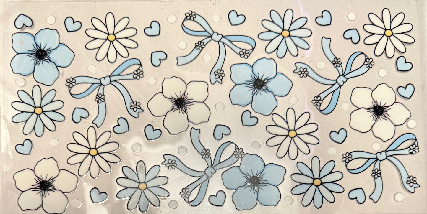 Blue & white flowers