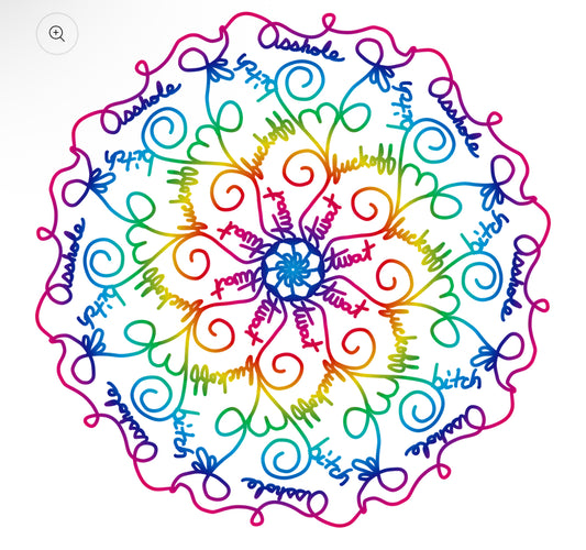 Swear word mandala
