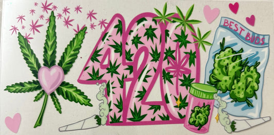 420 bubble letters