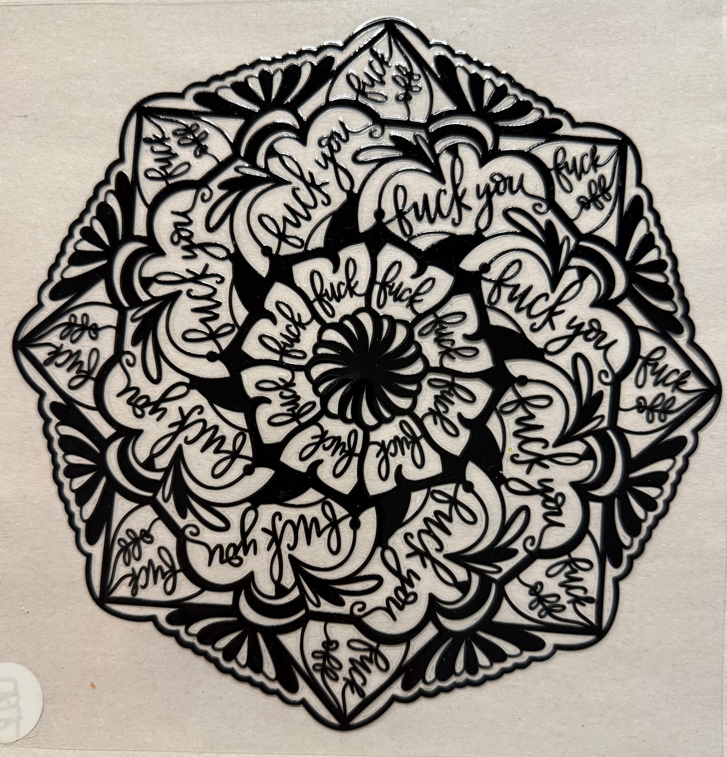 Swear word mandala (24oz)