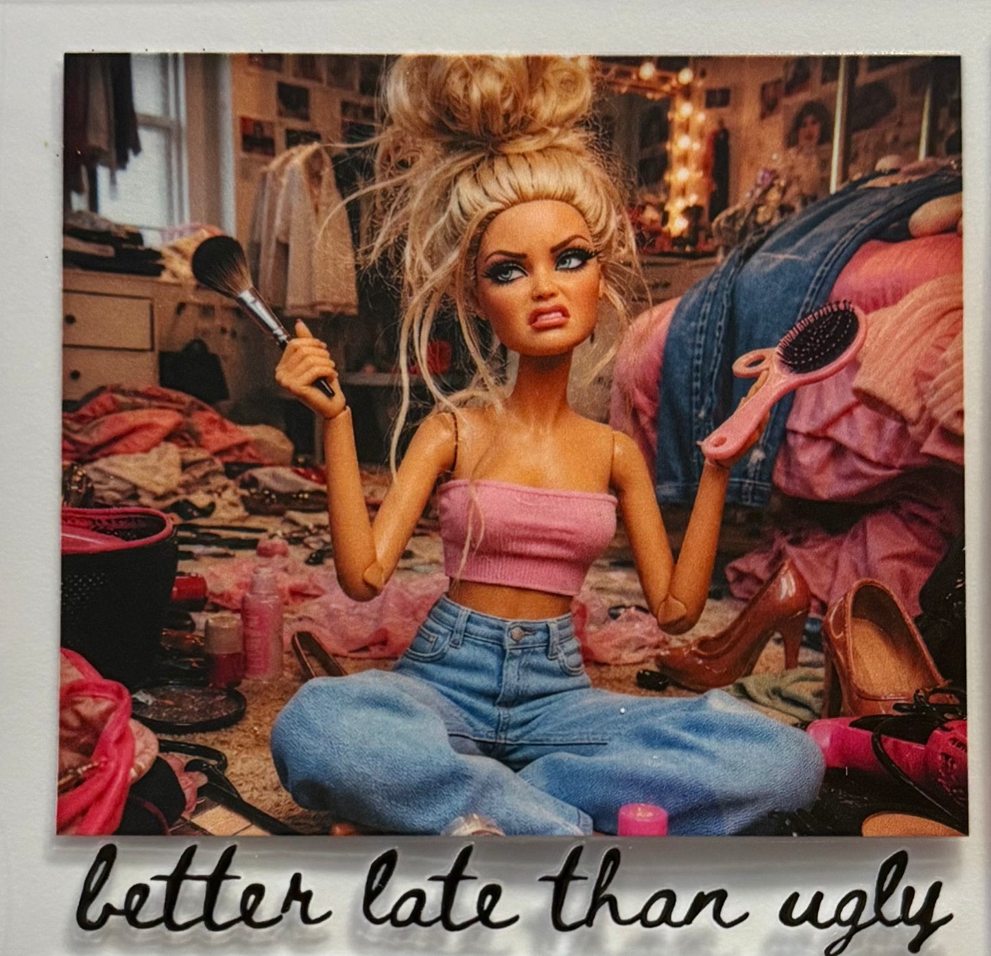 Better late than ugly doll face
