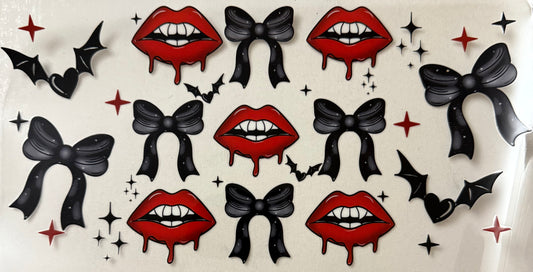 Vampire lips and bows
