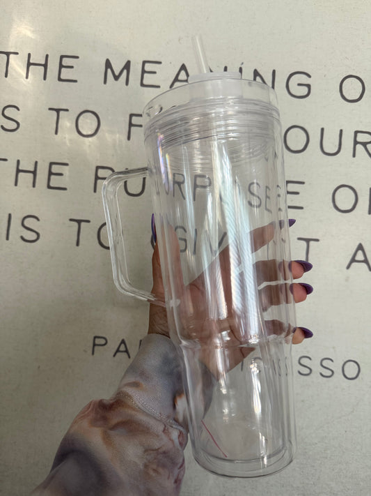 NEW 40oz acrylic snow globe